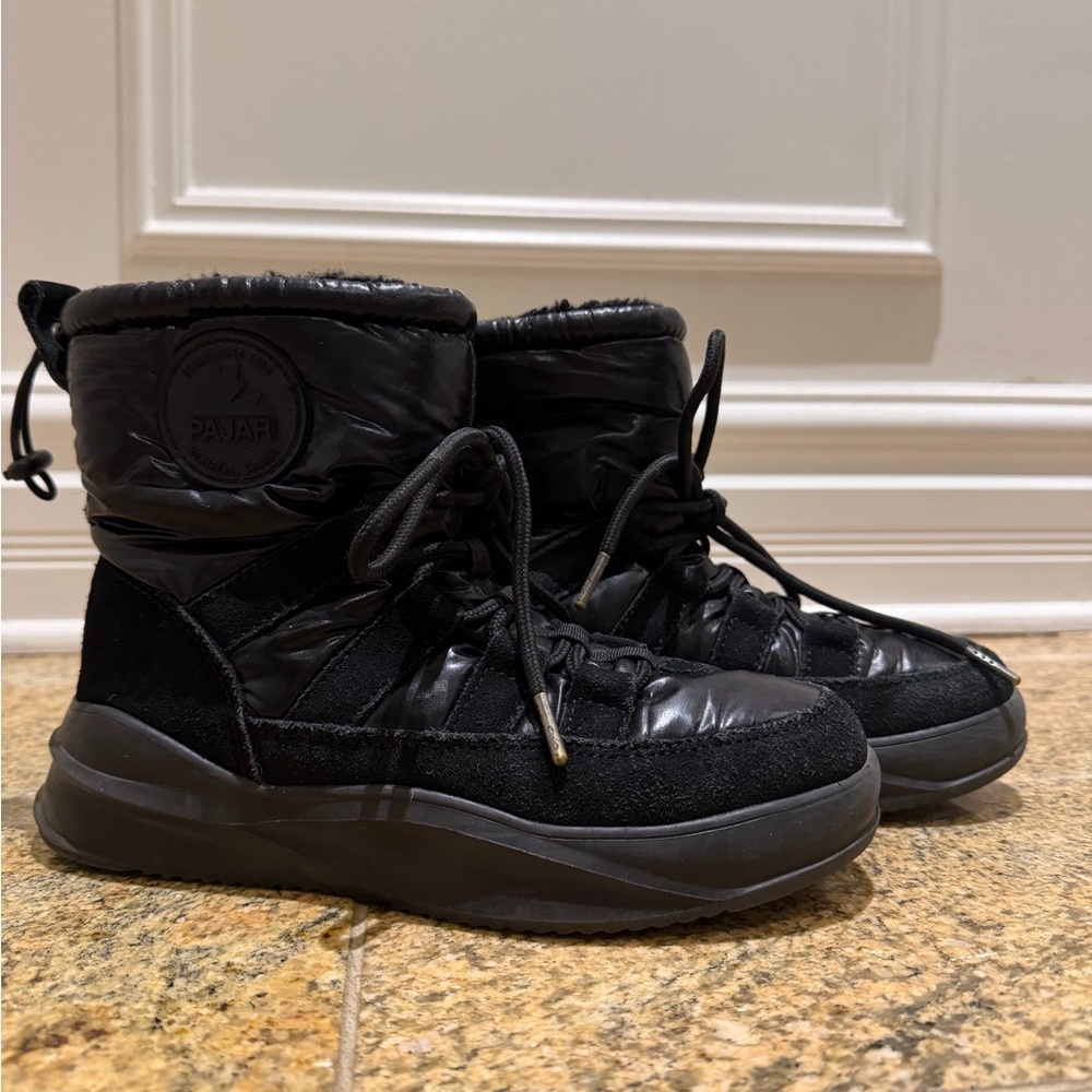 Pajar Black Quilted Winter Boots